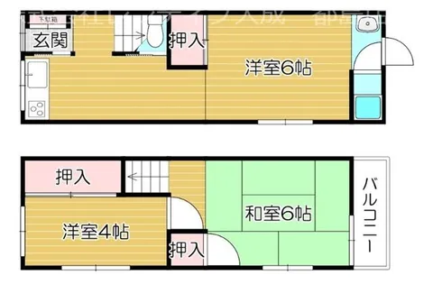 大阪府大阪市旭区赤川4丁目【一戸建】の間取り