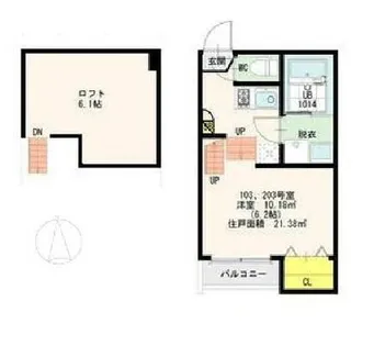シャルムコーポ尾頭橋【2階】の間取り