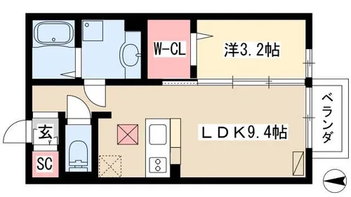 ルミナス【103号室】の間取り