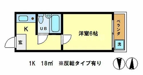 ピアレ下鴨【2階】の間取り