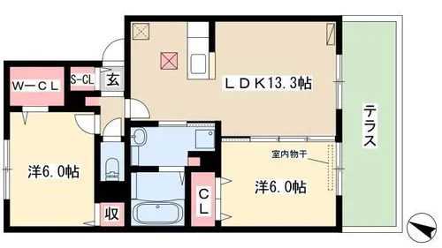 ラパン【1階】の間取り