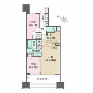 ザ・パークハウス名古屋(A棟)【2階】の間取り