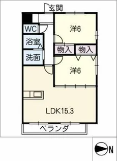 エクセル祥雲【8階】の間取り