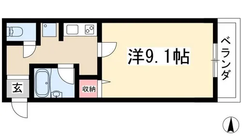 滝子ビリーブ館【103号室】の間取り