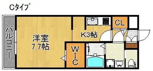 ヘーベルメゾン加賀屋【3階】の間取り