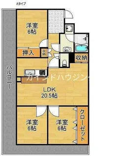 オリオノハイム2【3階】の間取り