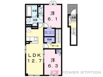 ブランマーテル【2階】の間取り