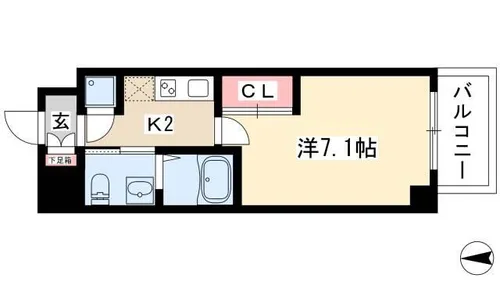 ライブコート千種【0303号室】の間取り