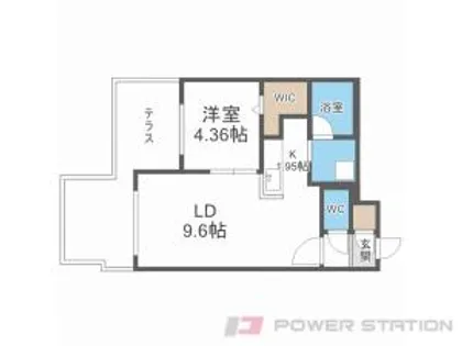 GRAN DUKE八軒【1階】の間取り