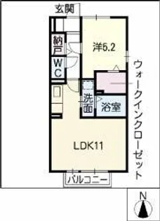 パイン ウォール【2階】の間取り