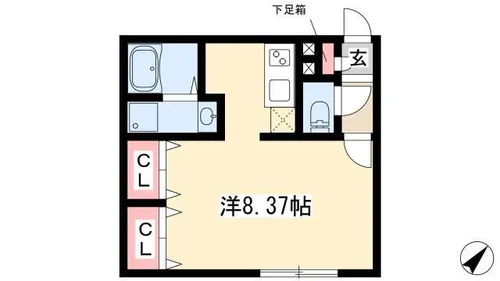 Branche葵【0405号室】の間取り