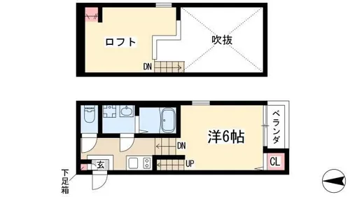 ウィンクルム新瑞橋【202号室】の間取り