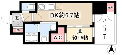 エステムコート名古屋サウスプレミオ【11階】の間取り