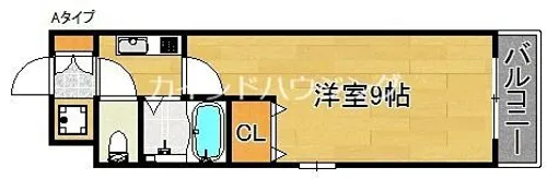 アン・シャンブル【4階】の間取り