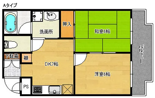 ラフィネシエル【3階】の間取り