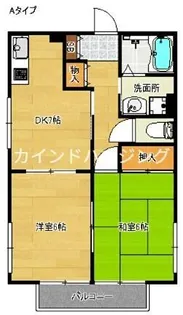 ラヴィアン清水丘【2階】の間取り