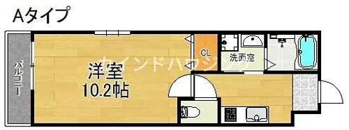 フジパレス粉浜Ⅱ番館【3階】の間取り