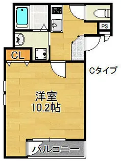 フジパレス粉浜Ⅱ番館【2階】の間取り
