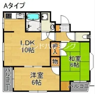 シャトー上住吉【2階】の間取り