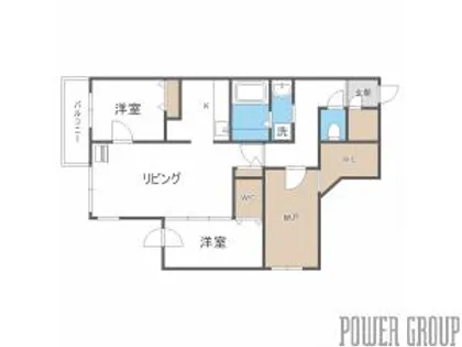 GLASS山鼻EAST【5階】の間取り