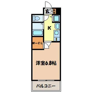プレサンス泉セントマーク【6階】の間取り