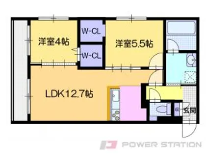 ヴィスタソルマーレ【5階】の間取り