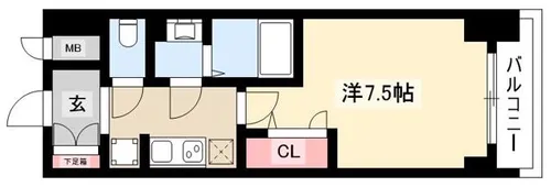 プレサンスTHE久屋大通レジェンド【13階】の間取り