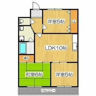 レナジア太平通【3階】の間取り