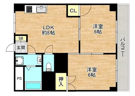 新森レジデンス【4階】の間取り