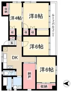 川出ビル【3階】の間取り