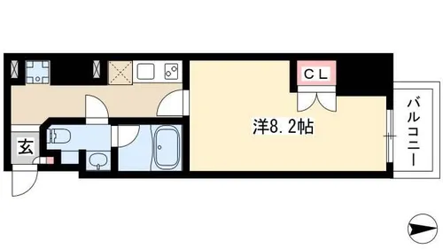 Comfortささしまライブ【202号室】の間取り