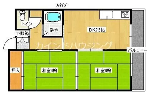 メゾン南加賀屋【3階】の間取り