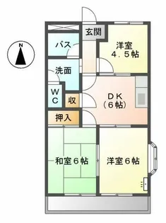 エクセルハイム大津【3階】の間取り