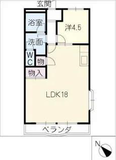 エクセルハイム大津【3階】の間取り