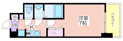 アービングNeo岸里【6階】の間取り