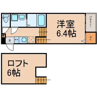 アルメリアⅡ【105号室】の間取り