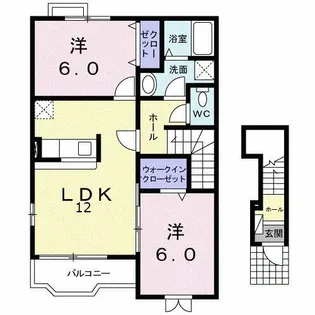 リトル アイランド【2階】の間取り