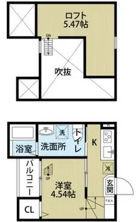 GROWTH【101号室】の間取り