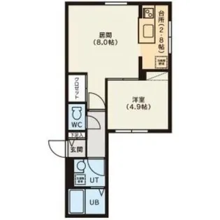 CASTELLO DEL SOLE【3階】の間取り