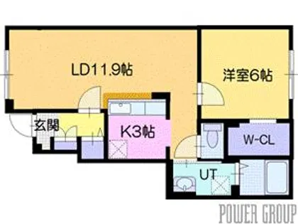 パーク水明B【1階】の間取り