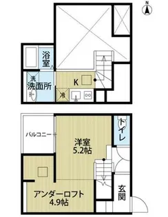 カーサ カリーナ【1階】の間取り