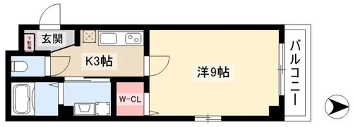 AH岩塚【4階】の間取り