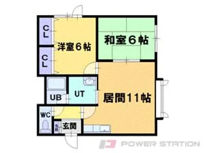 桜ヤヨイマンション【2階】の間取り