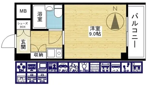 藤和シティコープ新大阪【6階】の間取り