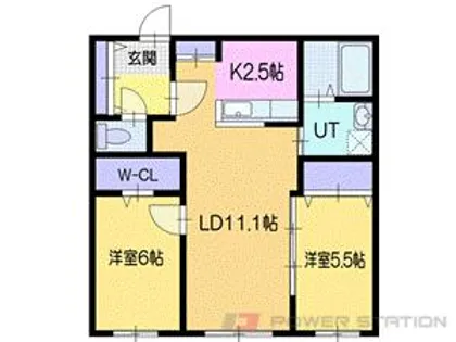 メゾン・ド・ソレイユA【1階】の間取り