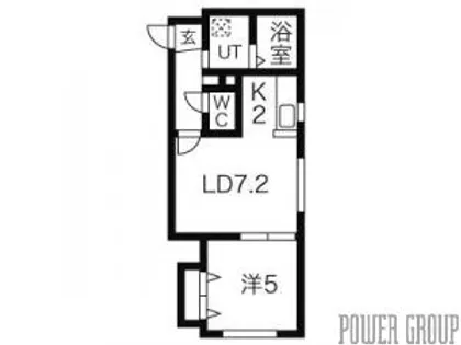 Glycine L・A(グリシーヌエルエー)【3階】の間取り