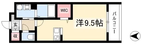 グランテラス覚王山【2階】の間取り