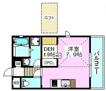 ラフィーネ【303号室】の間取り