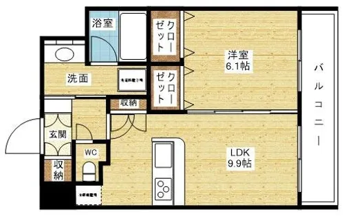 スプランディッド江坂駅前【14階】の間取り