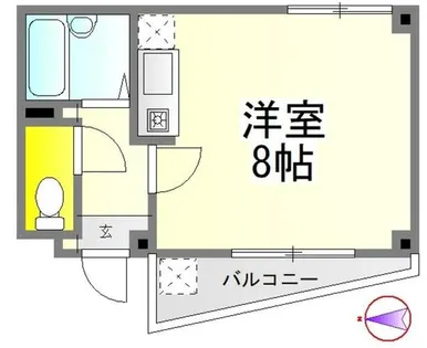 第1吉田ハイツ【1階】の間取り